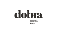 Logotyp Dobra. Palarnia Kawy.